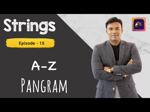 Pangram Program in Java | Pangram Problem Solution | Interview Questions on Pangram | ABC