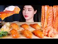 연어덕후의 직접 만든 대왕연어초밥 연어국수 1kg 먹방 (ft. 오마카세 VLOG) | MAKING SALMON NOODLES & GIANT SALMON SUSHI MUKBANG