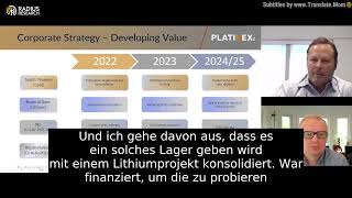 Platinex PTX CEO Greg Ferron Several Precious Battery Metals Projects and Royalties GERMAN SUBTITLES