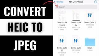 How to Convert Heic to Jpeg on iPhone
