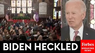 SHOCK MOMENT: Biden's South Carolina Speech Abruptly Stops Due To Pro-Palestinian Hecklers