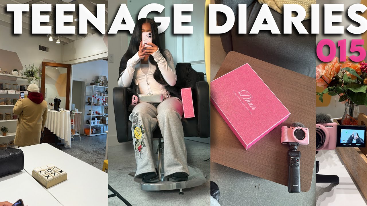 TEENAGE DIARIES 015 ‪♡ hair appointment, sunday reset, packages, etc
