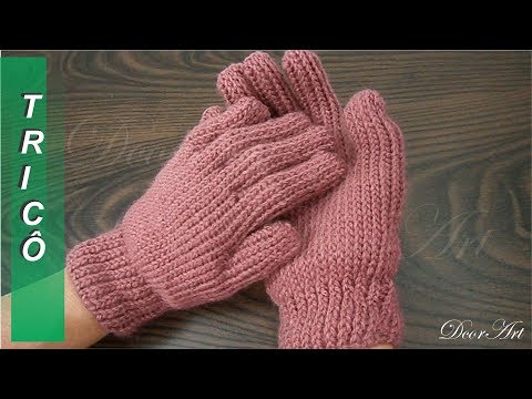 Vídeo: Como Tricotar Luvas Para Dois