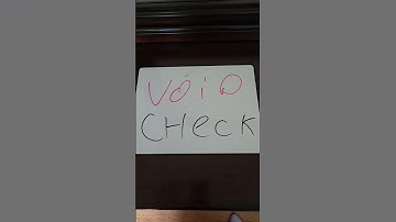 void the check