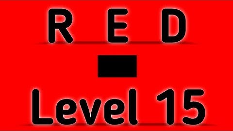 Red Level 15 Full Walkthrough Gameplay Android Barte Bonte IOS RED Puzzle Game