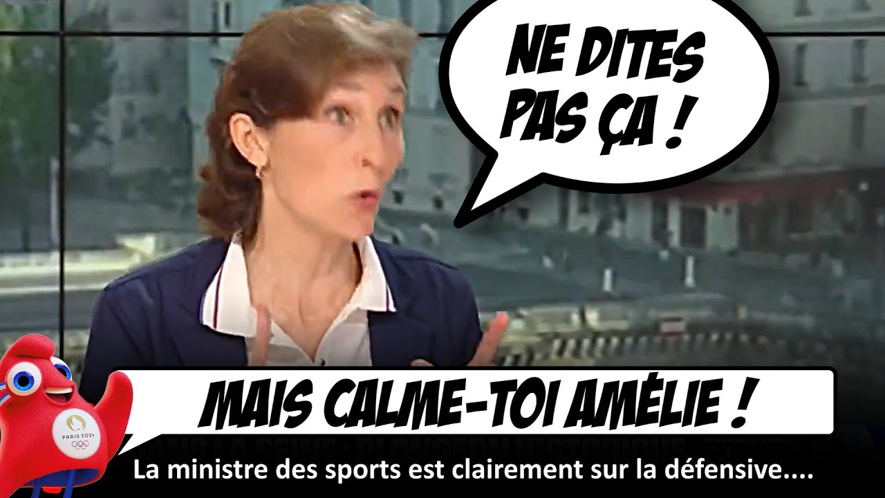 Amélie Oudéa-Castéra S'ÉNERVE sur des journalistes, à propos du triathlon.