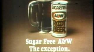 A & W Sugar Free Root Beer 1979 TV ad