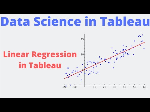 Video: Bolehkah anda melakukan regresi dalam tableau?