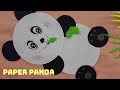 Panda en papier  comment faire un panda en papier  artisanat mignon bricolage