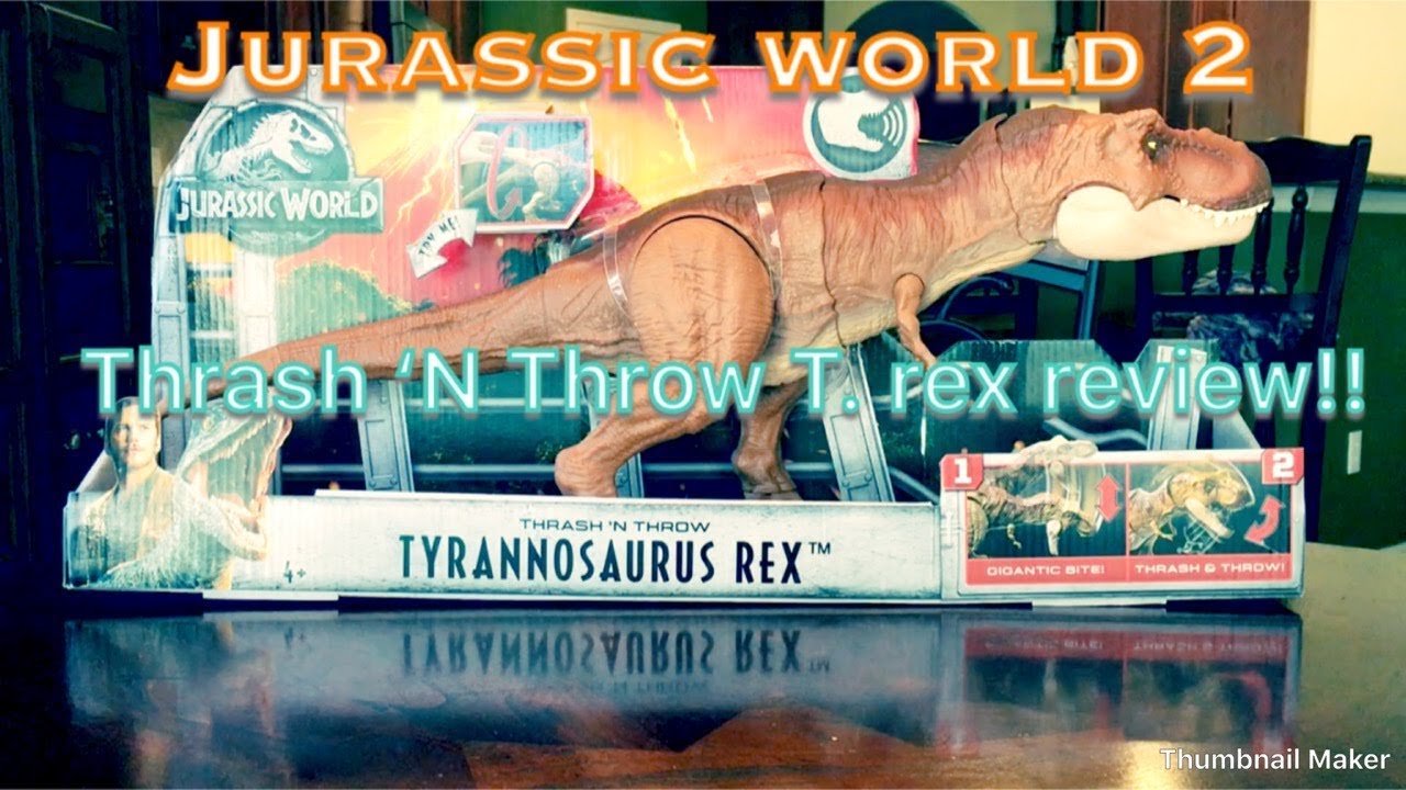 Jurassic World 2: Fallen Kingdom Thrash ‘N Throw T. rex in-depth review! Mattel