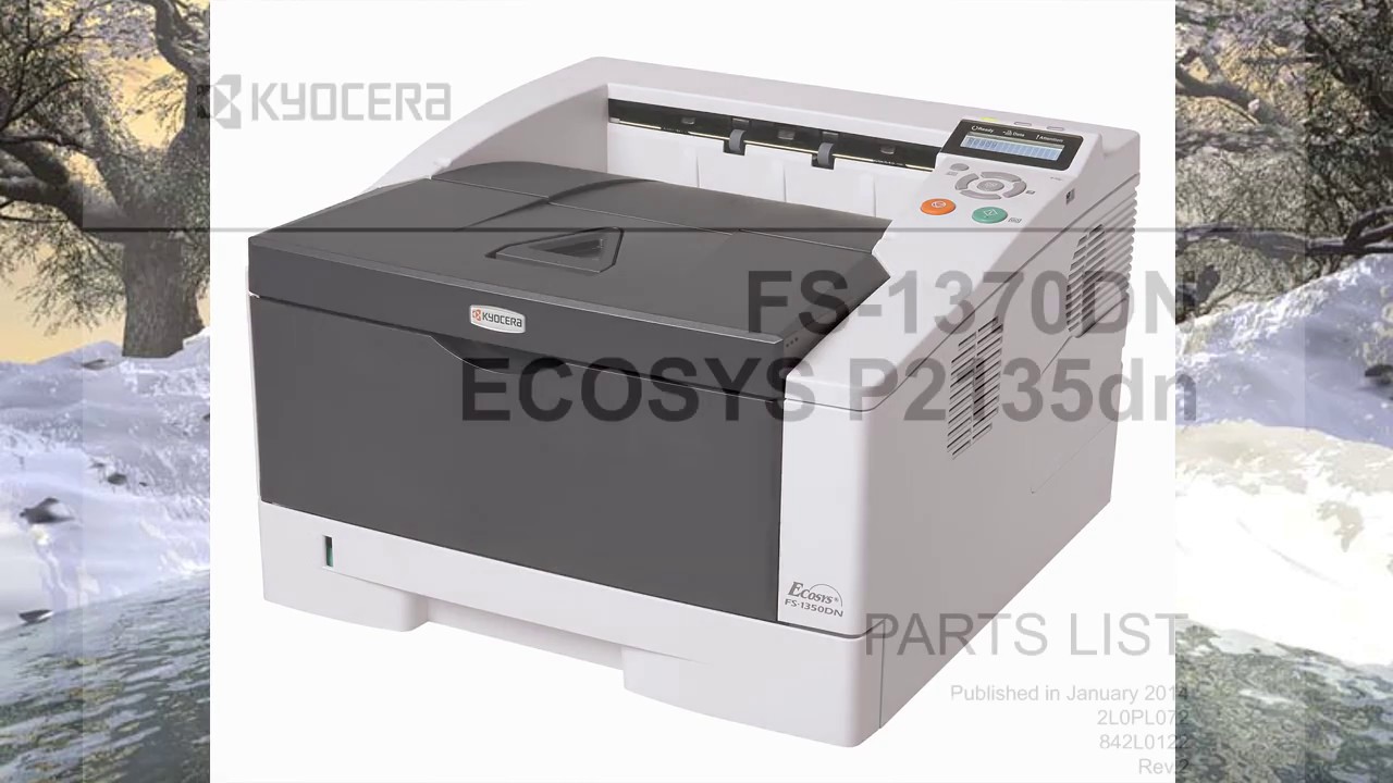 Kyocera Ecosys 1370 P2135dn Manual de Partes - YouTube