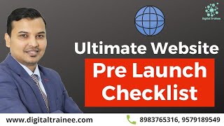 Famous Ultimate Website Pre-Launch Checklist | Digital Trainee Profile