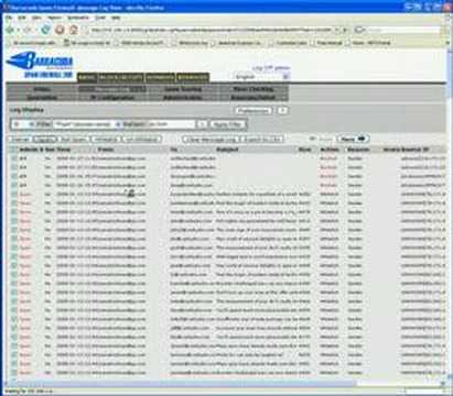 Barracuda spam filter problem