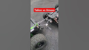 TUG OF WAR - Arrma Talion 6s vs. Traxxas X‐Maxx 8s #tugofwar #rccar #arrma #traxxas #burnout