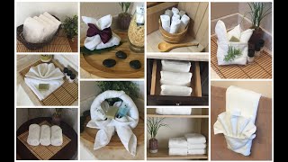 10 Ideas How to Fold a Towel Like Hotel \u0026 Spa.