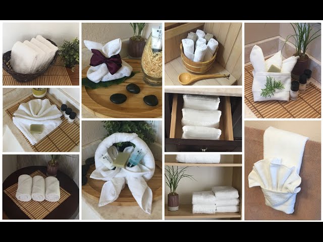 Two ways to fold towels hotel style. #homehacks #foldingtowels