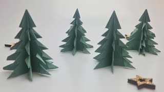 Origami-Weihnachtsbaum aus Baumwollpapier von Stampin'Up!