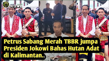 Petrus Sabang Merah TBBR jumpa Presiden Jokowi Bahas Hutan Adat di Kalimantan.