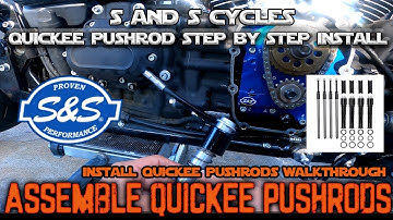 Harley Davidson S&S Cycle Quickee Pushrod Covers Assemble and Install Step by Step Walkthrough
