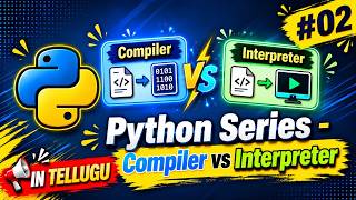 Compiler vs Interpreter – Easy Animated Explanation in Telugu 🔥| Python Series #02 | HemaZ Hub🚀|