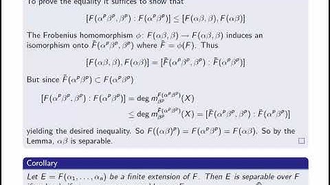 Separable Extensions