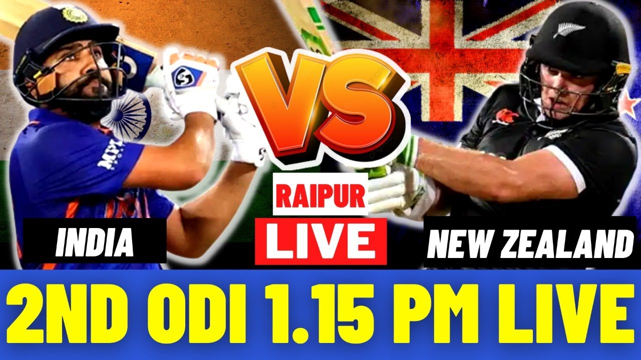 LIVE IND vs NZ 2nd ODI, Raipur Live Score & Commentary India vs