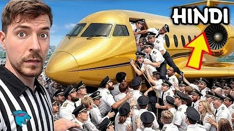100 Pilots Fight For A Private Jet - @mrbeast (Hindi Dubbed
