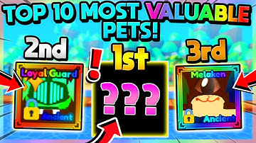 🔥TOP 10 MOST VALUABLE PETS IN MINING SIMULATOR 2!! (Roblox)