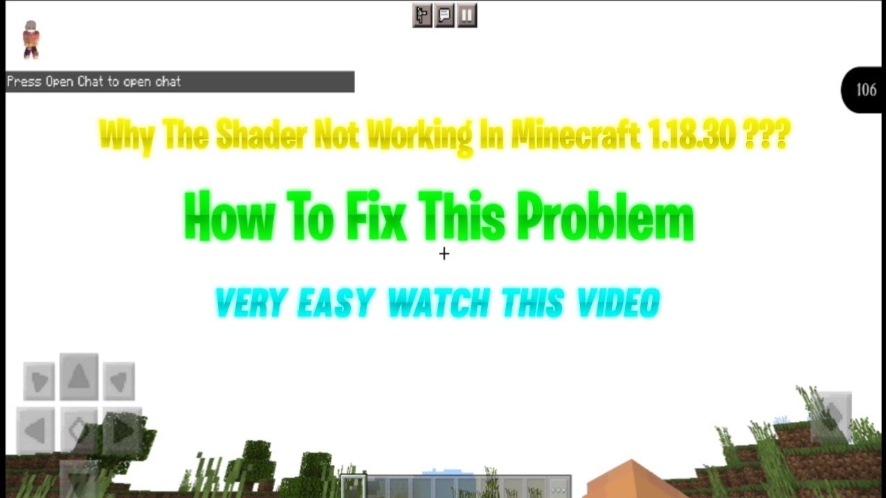 Why The Shaders Not Working In 1.18.30 Easy Fix This Problem 