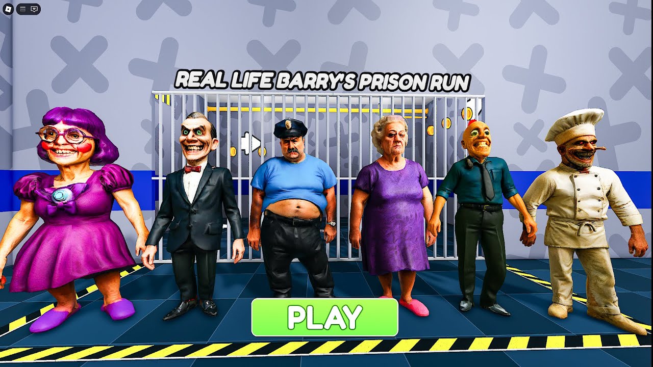 All Morphs in Real Life Roblox Barry Prison Run Great school Grumpy ...