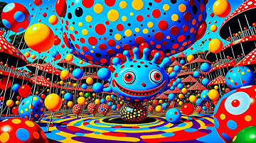 Psychedelic Holiday - AI Generated Video | Happy Animation Created by Artificial Intelligence