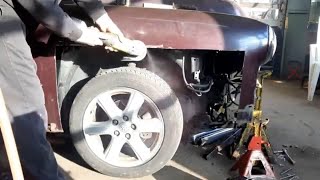 Camry and 1951 Plymouth Body Swap Part 5 Cutting Wheel Arches by Tom Peterson-Guitars and Cars 1,334 views 3 weeks ago 9 minutes, 9 seconds