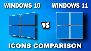 Windows 10 vs Windows 11 Icon Comparison | Windows Icon Evolution | Factonian