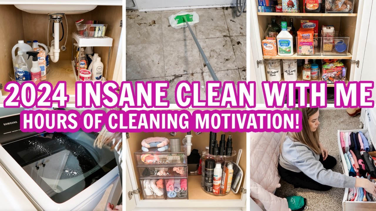 WHOLE HOUSE ORGANIZATION 2024 MARATHON | HOURS OF EXTREME CLEANING MOTIVATION