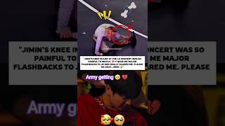 Jimin's knee injury gave us major flashbacks ๐ญ๐#BTSARMYMYHEART#jimin #jungkook#BTSARMYMYHEART Jimin's knee injury gave us major flashbacks ๐ญ๐#BTSARMYMYHEART#jimin #jungkook#BTSARMYMYHEART