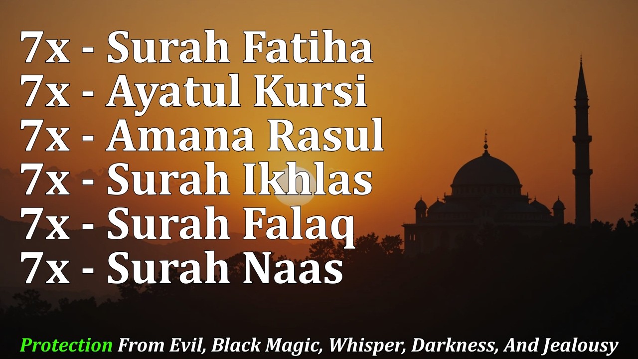 Aman Rasulo Surah Fatiha, Ikhlas, Falaq, Nas, Amana Rasul & Ayatul Kursi Repeated ...