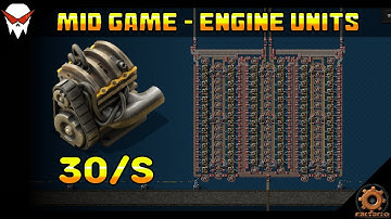 Factorio: Engine Unit T3 Blueprint - Mid Game + Modules (Space Age DLC)