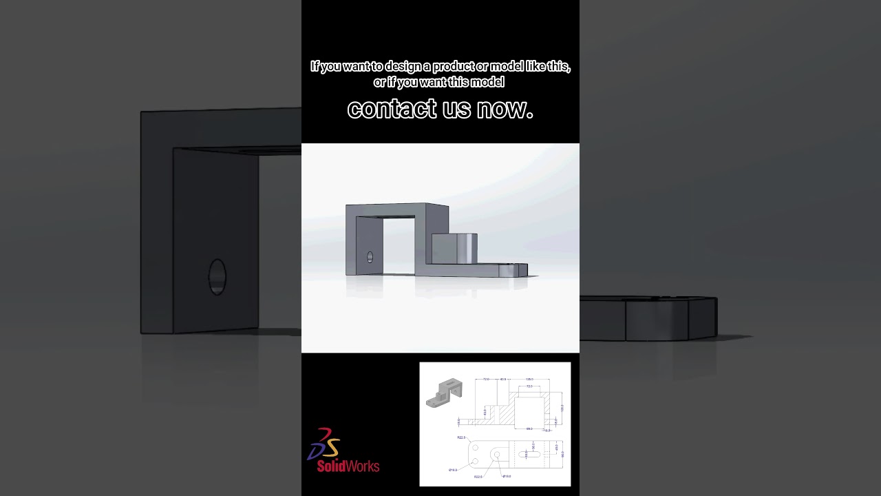 Basic 3d model animation. #3dmodeling #solidworks #3dprinting #mechanicaldesign #fiverr