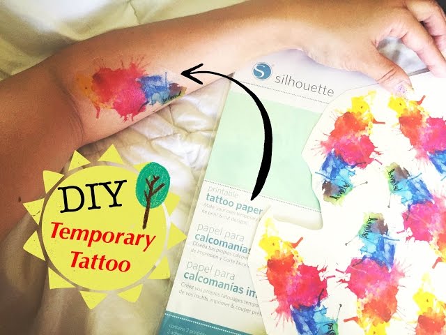 Make Temporary Printable Tattoo from Regular Silhouette Cut Files