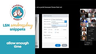 E-Learning Accessibility: Allow Enough Time