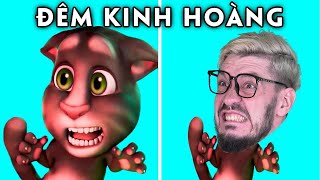 Mèo Tom Trải Nghiệm Gặp Ma Nửa Đêm | Hoạt Hình Talking Tom Hài Hước | Woa Parody Vietnam