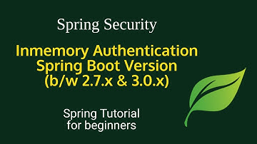 Discover the Power of Inmemory Authentication in Spring Boot 2.7.x to 3.0.x