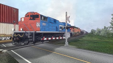 Open Rails - CN Bala Subdivision | Heritage  #8952 | Train M30131 (MacMillan Yard - Parry Sound)