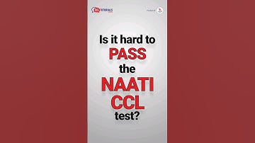 Is it hard to pass the NAATI CCL test? #naaticcl #asktutor #shorts #ccltutorials #trendingvideo