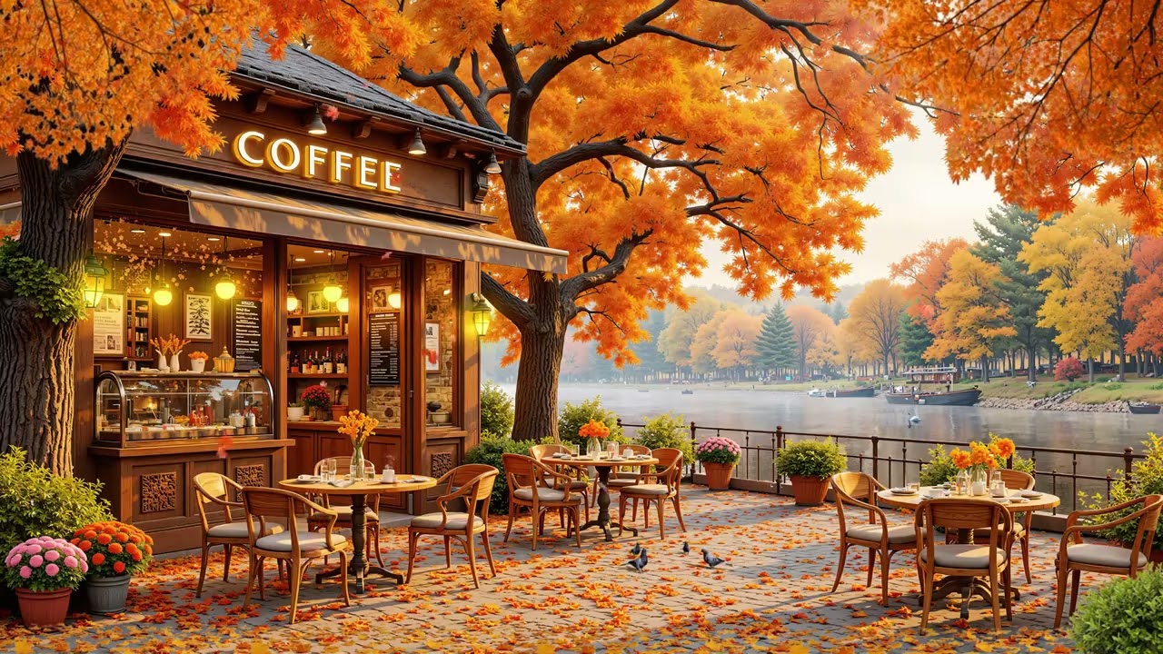 Autumn Breeze by the Lake 🌊🍂 Relaxing Jazz and the Golden Silence of Nature