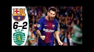 Barcelona vs sporting lisbon 6-2 - all goals & highlights