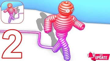 Rope-Man Run Part 2 Level 13 -24 Gameplay (iOS,android) by Casual Hit