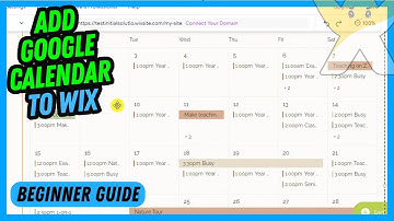 How to add google calendar to wix website | Event calendar for Wix