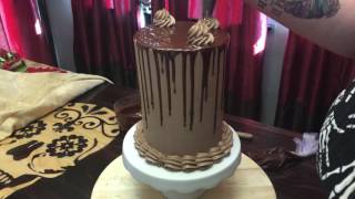 Hey guys!!!!! so it is my birthday and i decided to make a monster of
cake for us enjoy. 8 1/2 inches tall! made chocolate almond sour cream
c...
