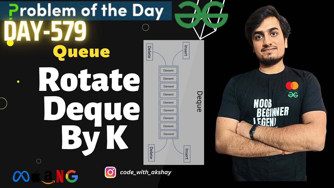 D-579 | Rotate Deque By K| GFG POTD | Problem Of The Day | 26 Sept ...